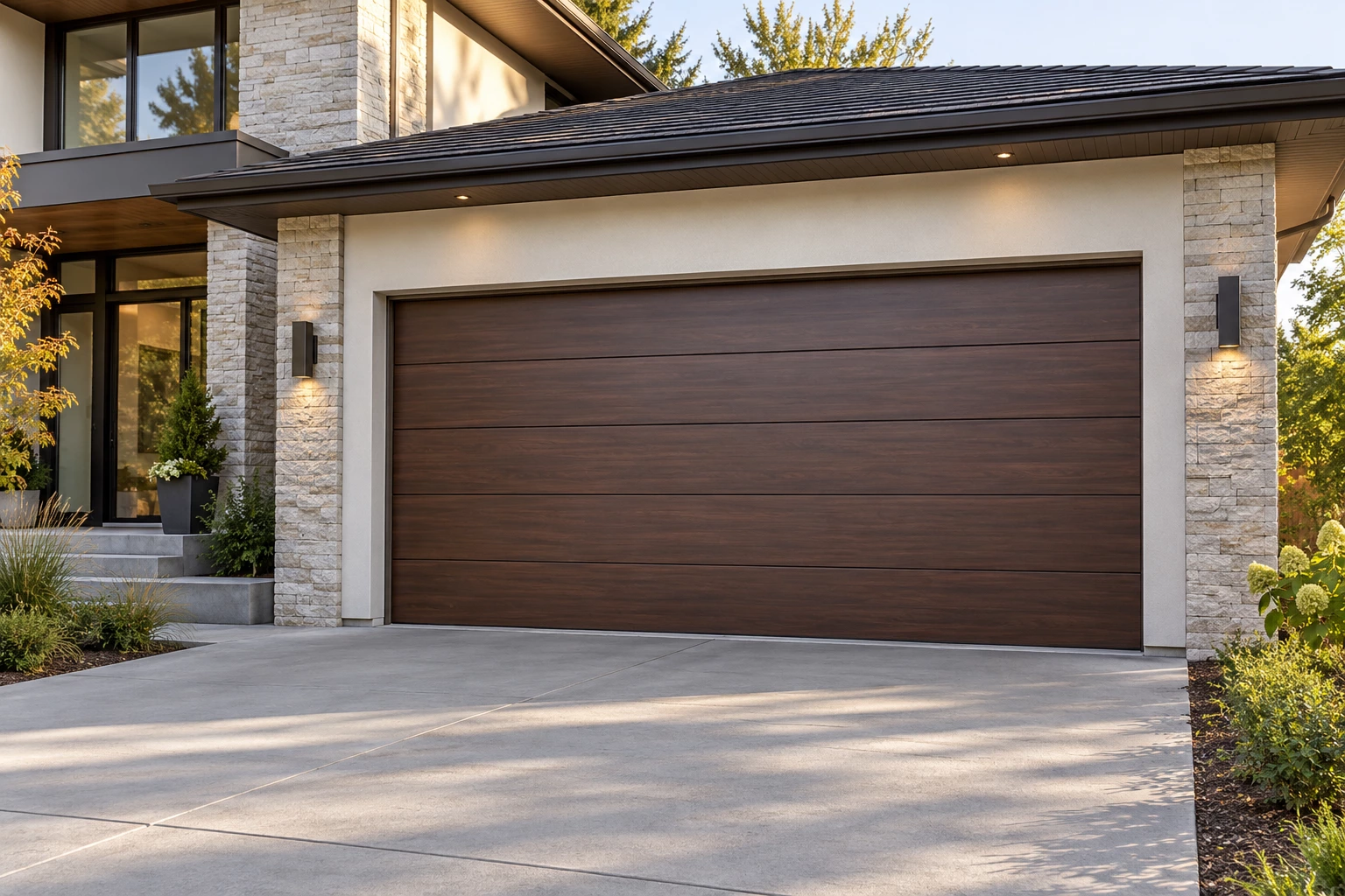 Custom Two Car Garage Door